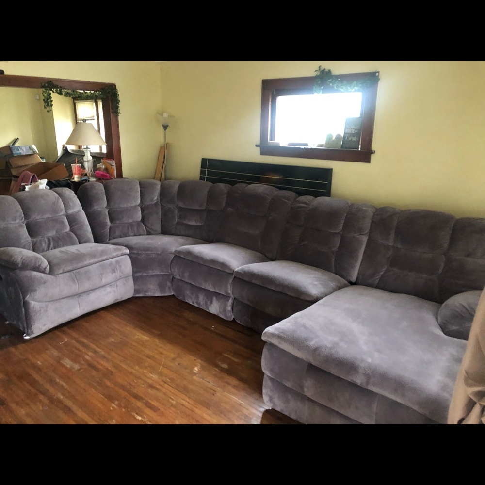 Grey sectional